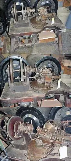 2987-385 Antique RA Lienhard Chaux-de-Fonds Brocading Machine