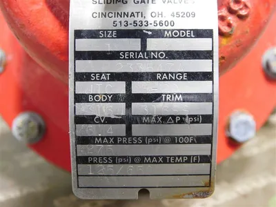 USED JORDAN VALVES 60
