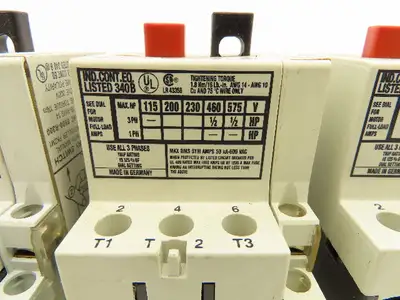 Klockner Moeller PKZM 1-1 Manual Motor Starter 1/2 HP 660V 1A 3Ph Lot Of 7