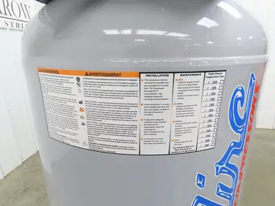 BelAire BA Reciprocating Air Compressor 23CFM 7.5HP 230V 1Ph 80 Gal