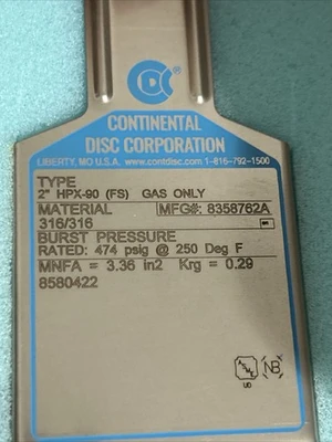 NEW Continental 8358762A