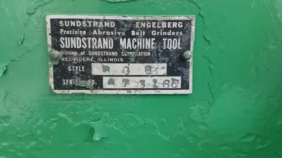 Sundstrand Belt Grinder #4112