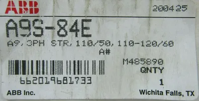 NEW ABB A9S-84E STARTER 3PH 110-120/60 A9S84E