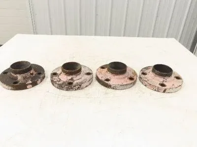 Weldbend 3" Butt Weld Flange x 3" NPT Pipe Nipple #150  Lot of 4