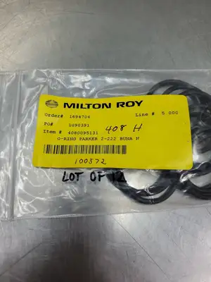 Milton Roy 4080095131 O-Ring Parker 2-222 Buna N, Lot of 12. 6B-26