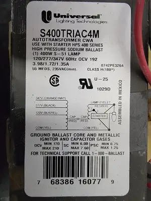 NEW UNIVERSAL LIGHTING S400TRIAC4M-502K