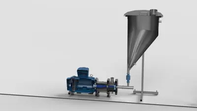 R&B Continuous Inline Shearhead Dry Powder - Liquid Mixer 22 kw Exp