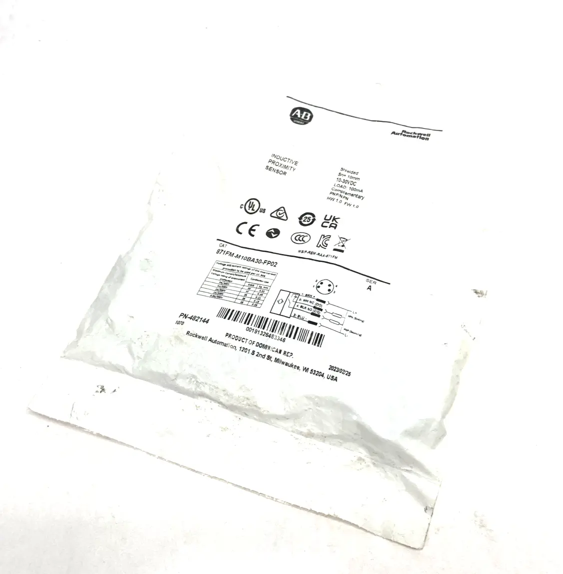 New | in-Stock Allen-Bradley Ser. A Miniature Rectangular Inductive Sensor Proximity Sensors Michigan US | Maverick Industrial Sales #1411537