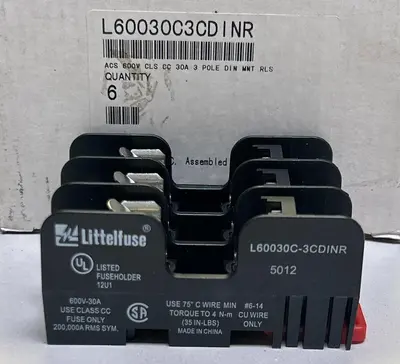 New | in-Stock LITTELFUSE L60030C-3CDINR Miscellaneous Equipment (Electrical & Power) | Surplus Asset Holdings #1197806