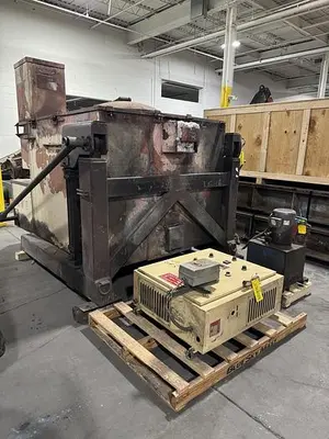 USED 2001 THERMTRONIX GAS FIRED TILTING FURNACE GT-2000