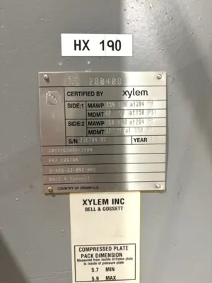 Used Bell and Gossett Xylem Heat Exchanger Plate Exchangers Michigan US | Maverick Industrial Sales #1454111