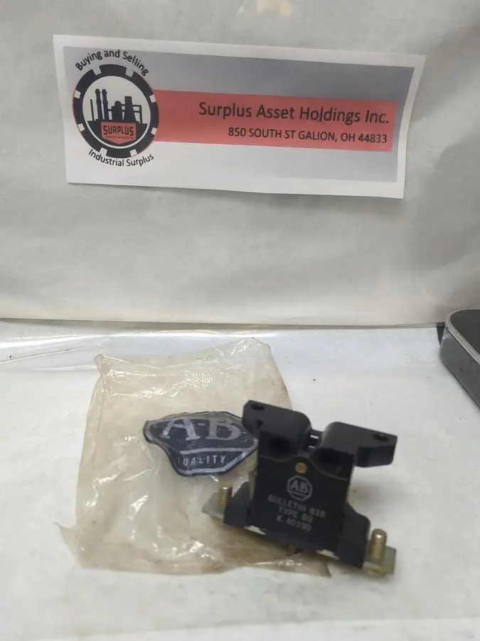 New | in-Stock ALLEN-BRADLEY X-40190 Miscellaneous Equipment (Electrical & Power) Ohio US | Surplus Asset Holdings #1209198