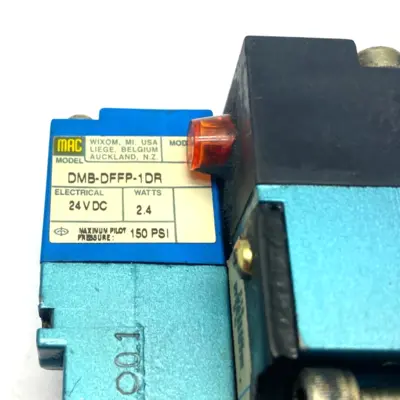 MV-P2A-ABDA-DM-DFFP-1DR9 | MAC Valves  Solenoid Valve VAC to 150psi - Used