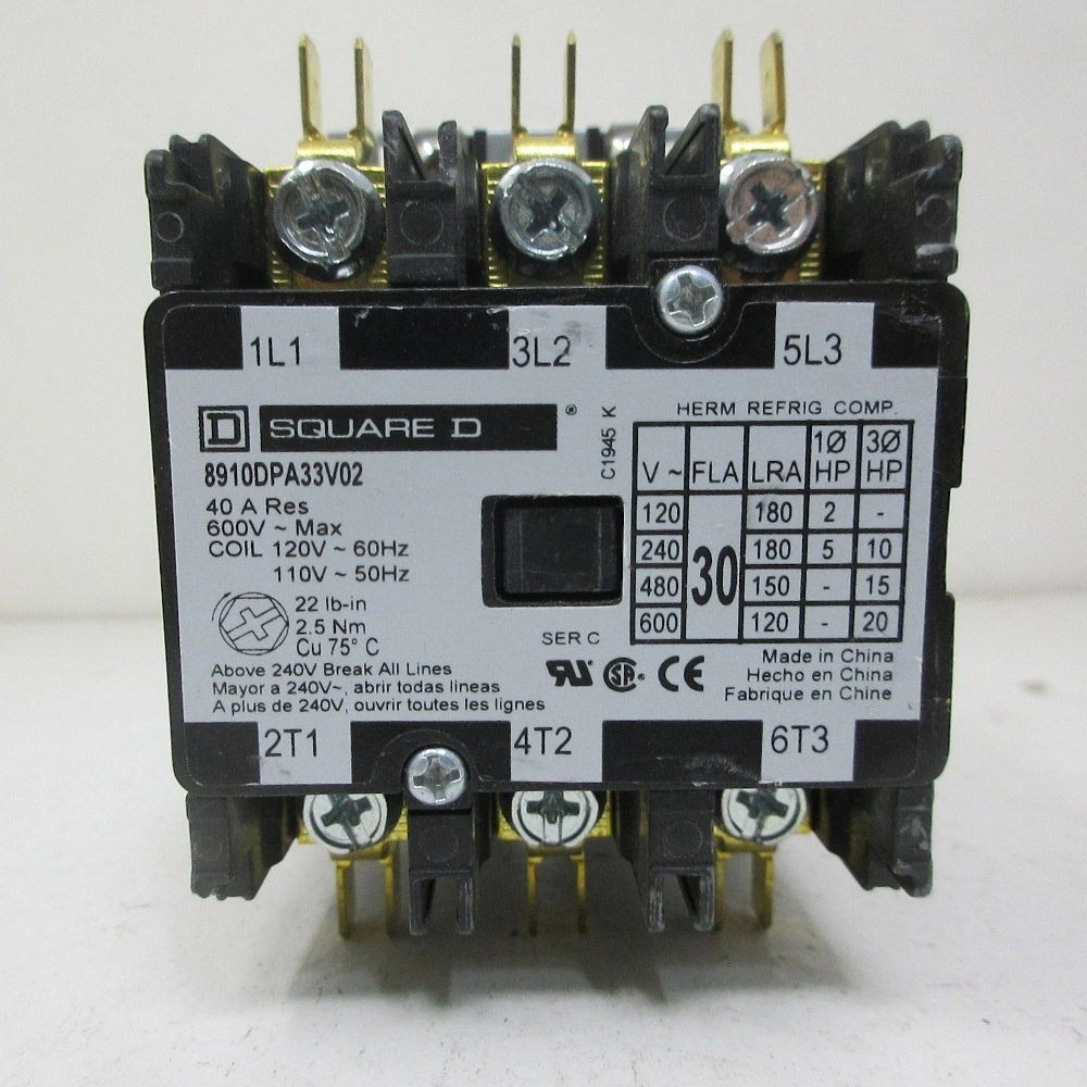 Square D 8910DPA33V02 30 Amp Contactor