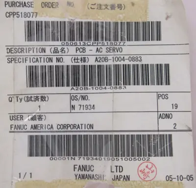 NEW FANUC A20B-1004-0883 DRIVE BOARD A20B1004088306A