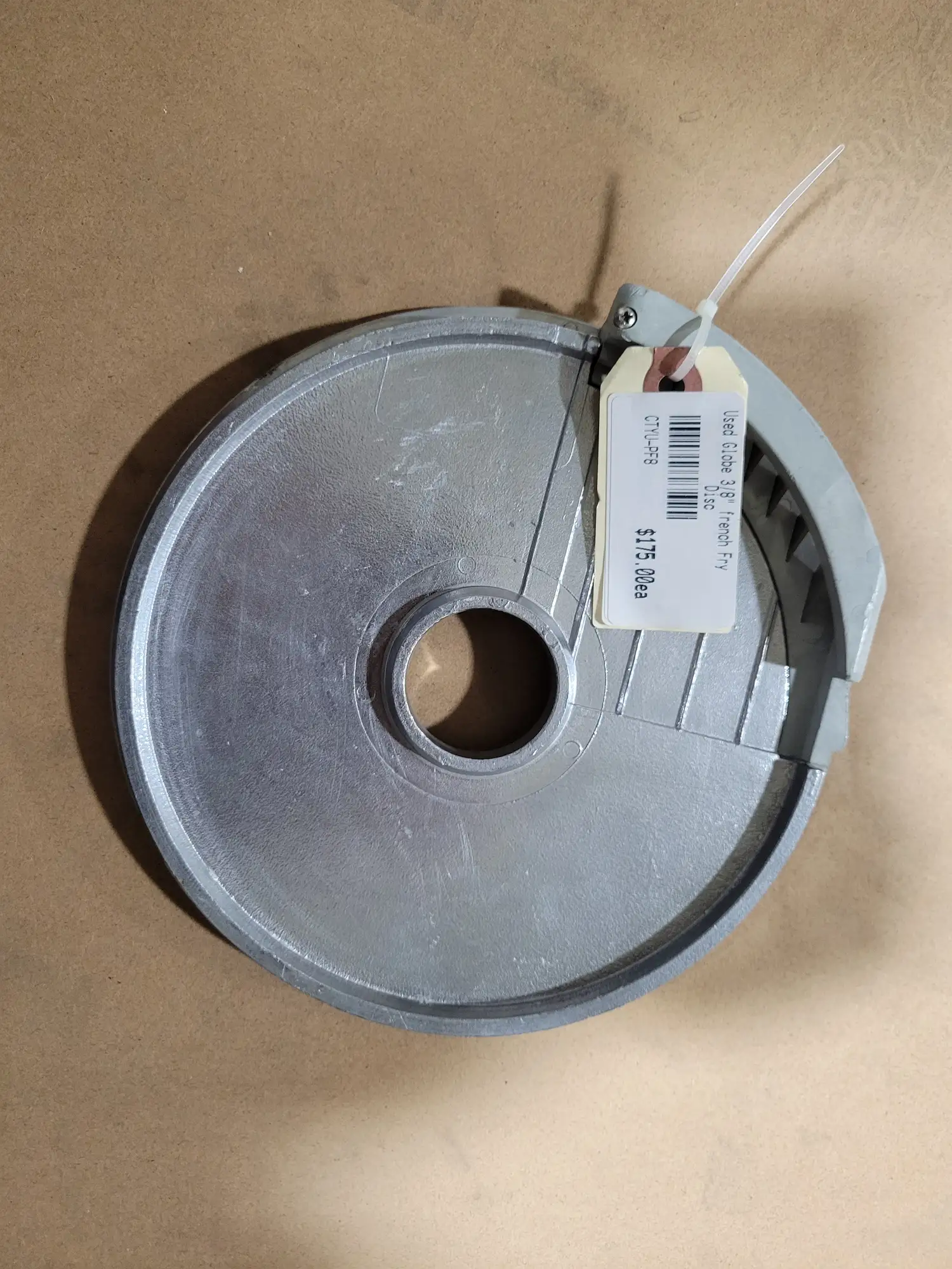 Used Globe 3/8" french Fry Disc