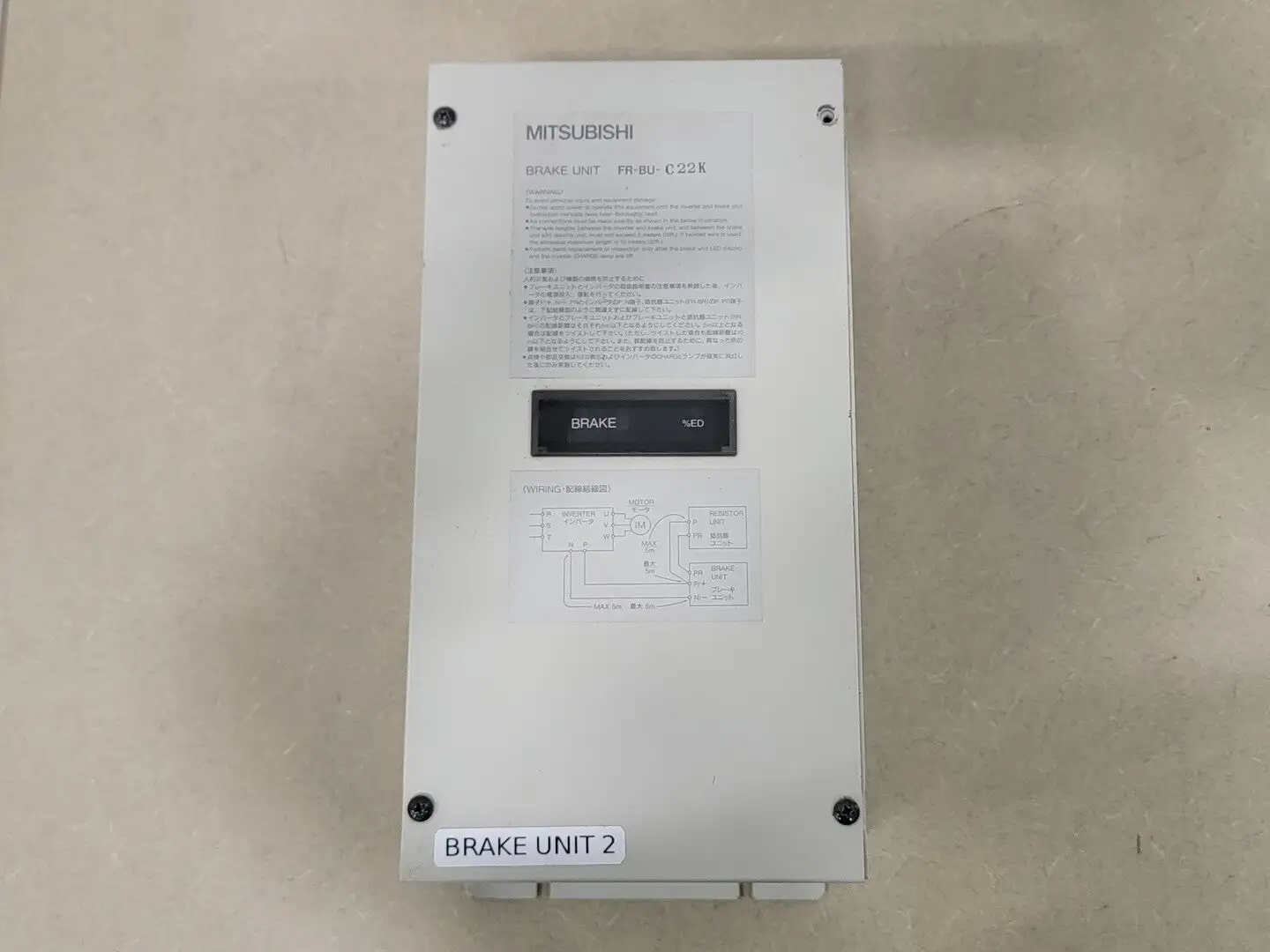 USED MITSUBISHI ELECTRIC CORPORATION FR-BU-C22K