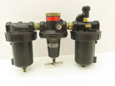 Watts Fluidair Pneumatic Air Filter Regulator Lubricator Combo 1/2"NPT