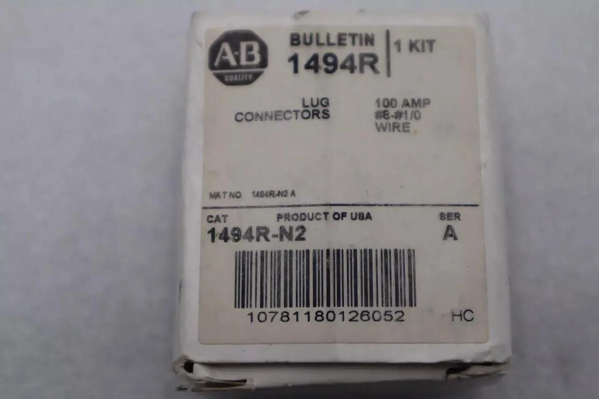 ALLEN BRADLEY 1494R-N2 LUG CONNECTORS NEW OPEN BOX STOCK K-3248
