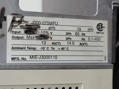 USED HITACHI J300-075MFU