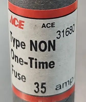Ace 31680 Type NON 35 Amp Time Fuse Loc4D10