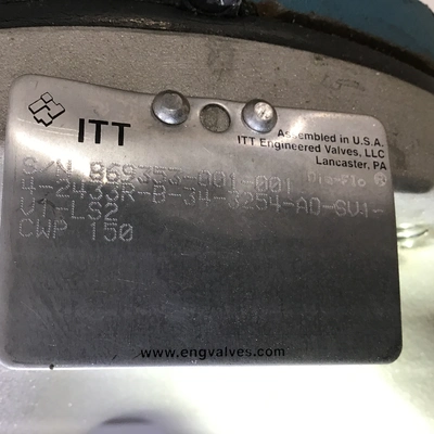ITT Dia-Flo BAF 1-2RN-RH Diaphragm Valve with x2 Micro Switch 13A 125VAC 1HP