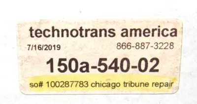 USED TECHNOTRANS AMERICA 150A-540-02 COMMUNICATION MODULE 150A54002