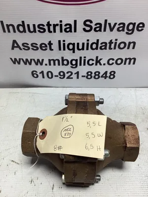 Hays Mesureflo 1 1/2″ Brass 32 GPM Automatic Balancing Control Valve -NOS