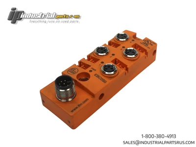 IFM Efector EBC050 Splitter Box 4-Port M8 Junction Block PNP 10-30VDC