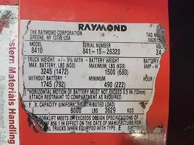 USED RAYMOND 8410