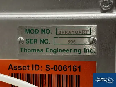 Thomas Processing .75 hp Thomas Engineering Spraycart, S/S