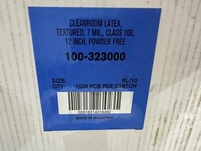 PIP 100-323000 XL CLEANROOM LATEX TEXTURED 7M