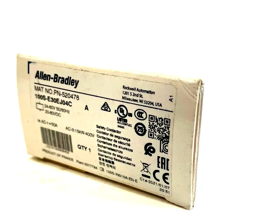 ALLEN BRADLEY 100S-E30EJ04C CONTACTOR SER. A 100SE30EJ04C NEW, SURPLUS