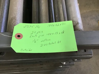 Dematic 43001800-343784 Roller Conveyor 140 GR138 3.5″ H 12″
