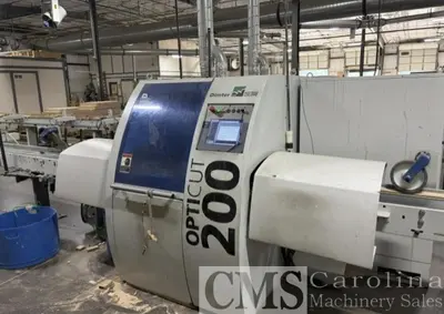 Used 2006 DIMTER OPTICUT 200 OPTIMIZING CUTOFF SAW Woodworking Saws North Carolina US | CAROLINA MACHINERY SALES #1354145