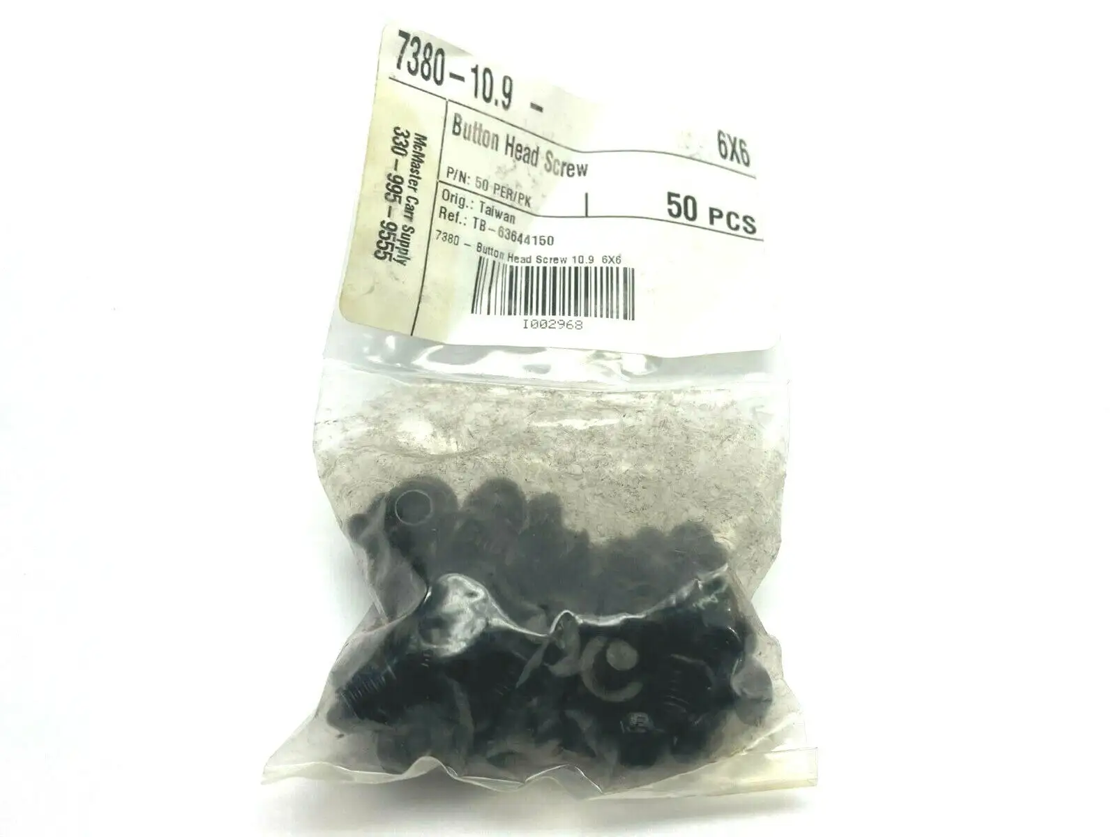 M6x6 Button Head Cap Screw 91239A313 PACK OF 50 - New