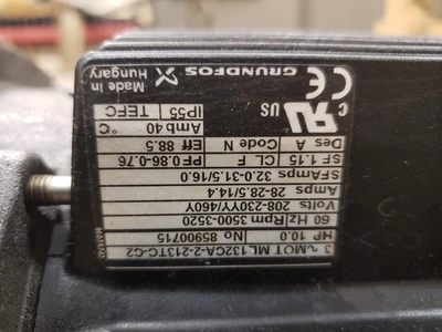 USED GRUNDFOS A9652361E-P20823103