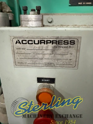 Used ACCURPRESS 717512 Press Brakes California US | Sterling Machinery Exchange #1465717