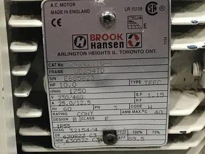 USED BROOK HANSEN 2424211W-47