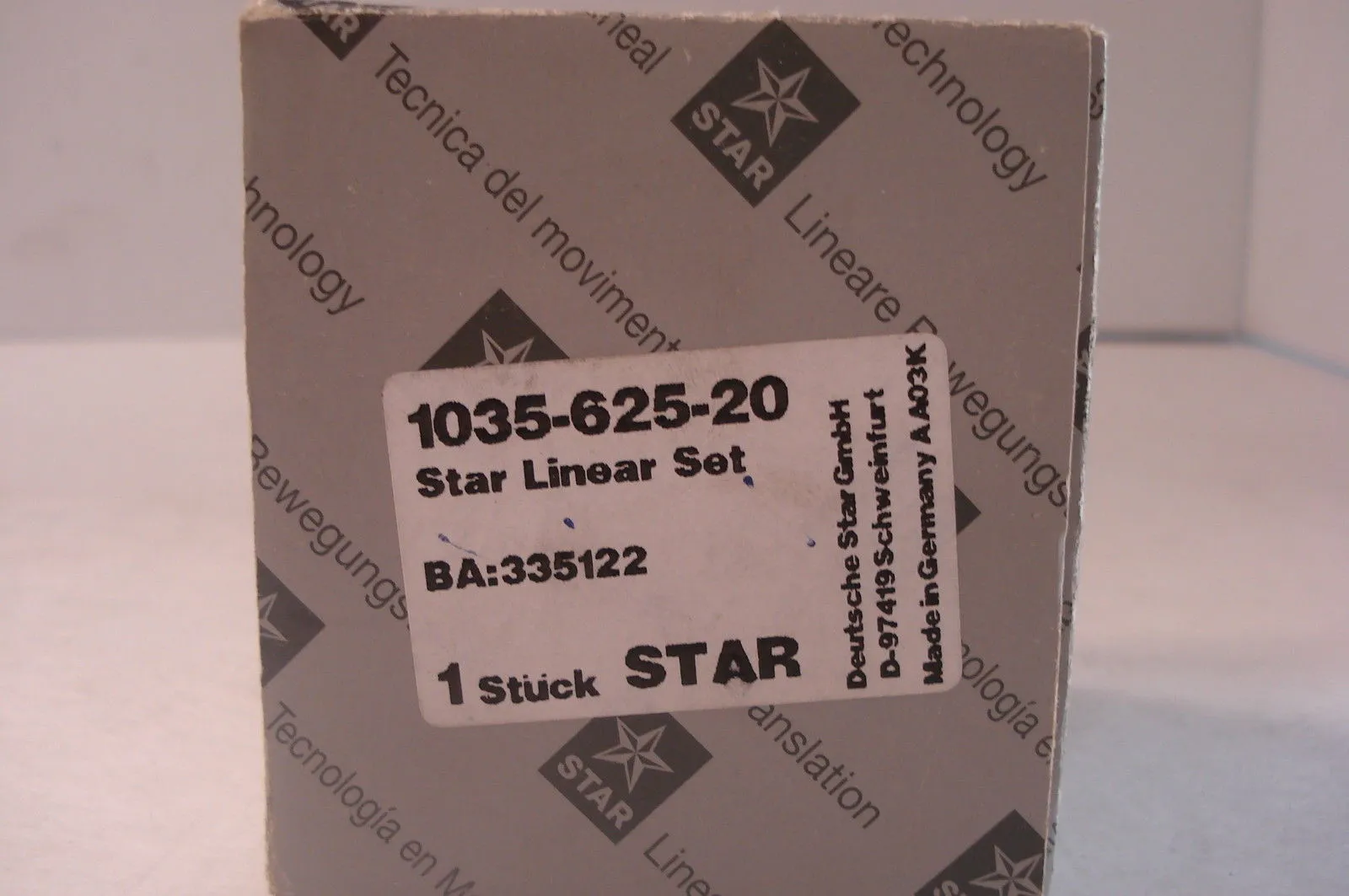 NEW 1035-625-20 STAR LINEAR SET