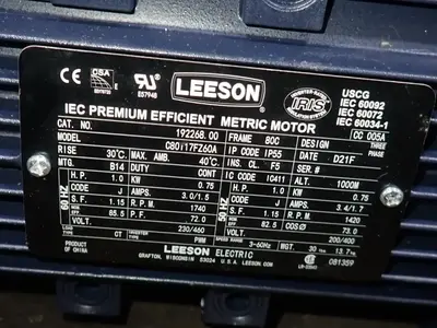 USED LEESON C80T17FZ60A