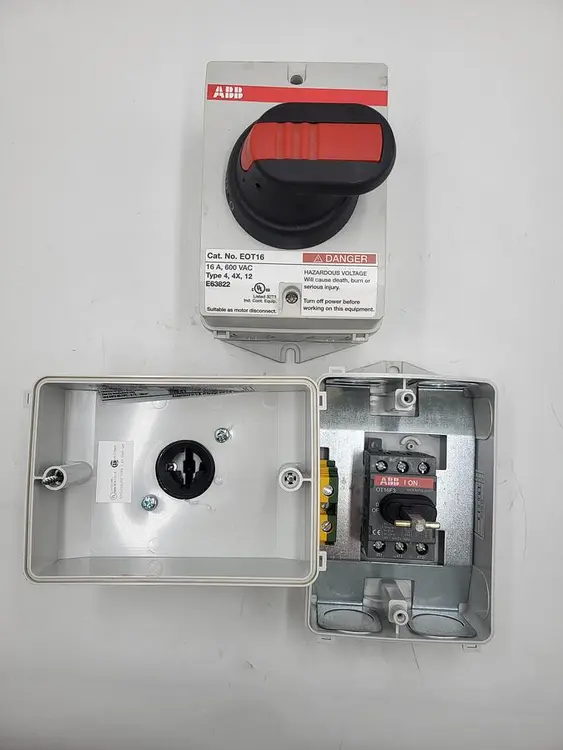 Used ABB ABB EOT16U3P4-1P DISCONNECT SWITCH E63822 Disconnects | ND Industrial Surplus #1216701