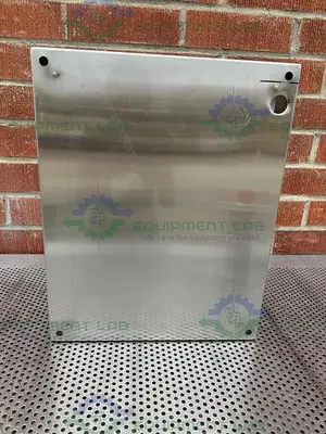 USED MILLIPORE STAINLESS STEEL INDUSTRIAL CONTROL PANEL ENCLOSURE 16" X 20" X 9"