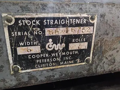 6" WIDE CWP STOCK STRAIGHTENER