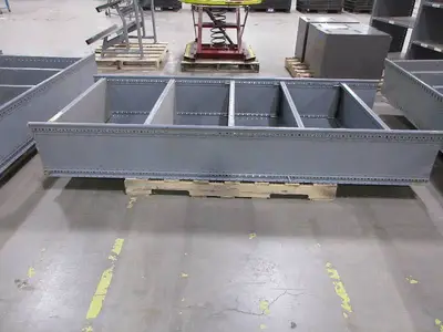 GRAY MEAL SHELVING UNITS - DOUBLE WIDE AND SINGLE WIDE