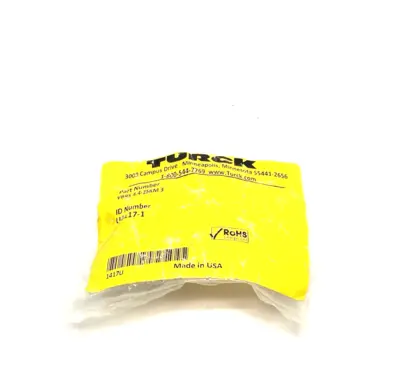 NEW TURCK CABLE SPLITTER, 2-PORT, M8 3-WIRE TO M12 U0117-1
