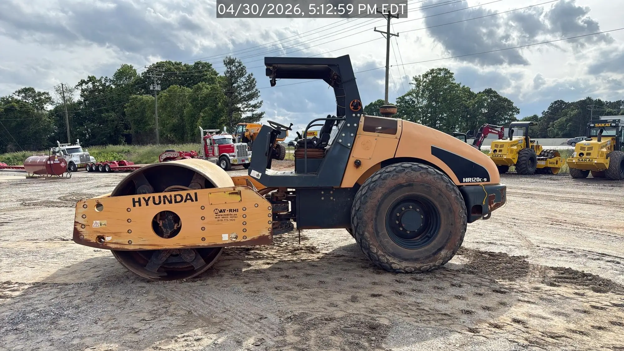 Used 2019 HYUNDAI HR120C-9 Single Drum Rollers South Carolina US | National Equipment Dealers #1422577