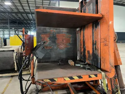 4400 LBS x 55" x 48" x 60" CHERRY HYDRAULIC PALLET INVERTER / ROTATE / FLIPPER: STOCK #23736