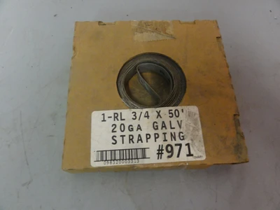 1-RL 3/4" X 50' 20GA Galvanized Steel Strapping #971 New