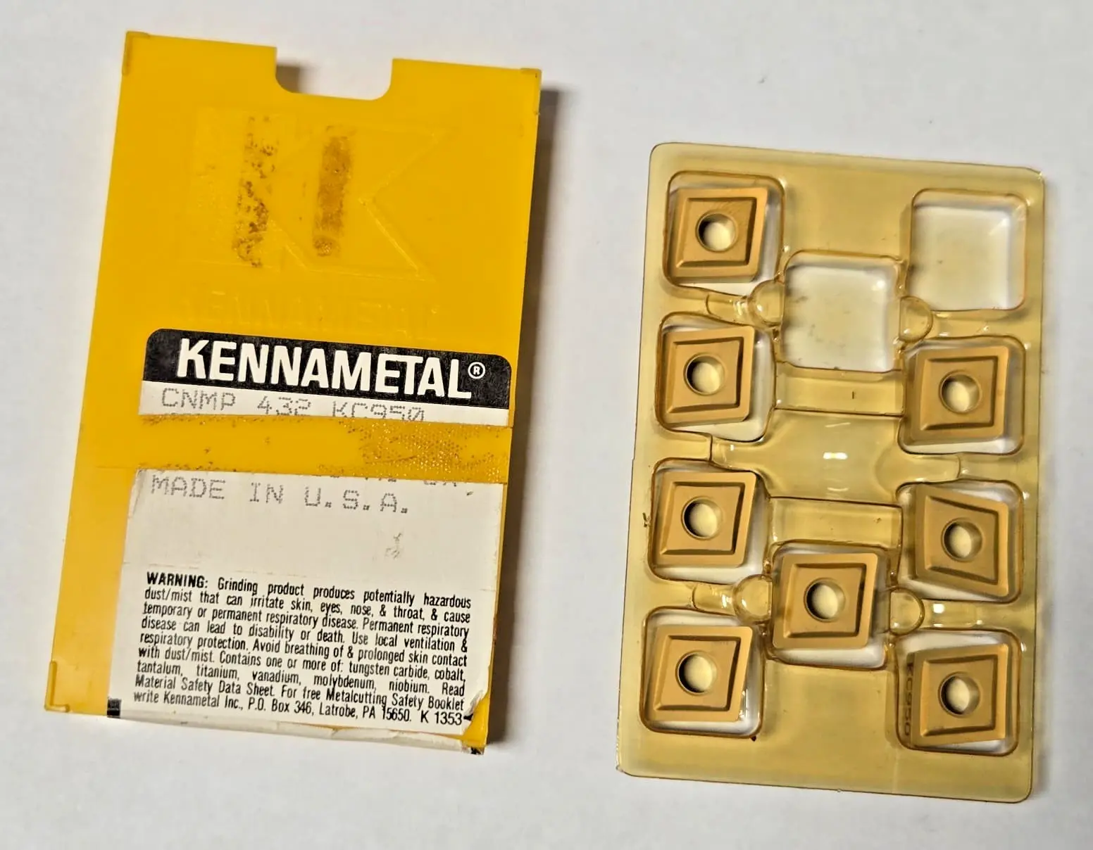 NEW Kennametal Does Not Apply